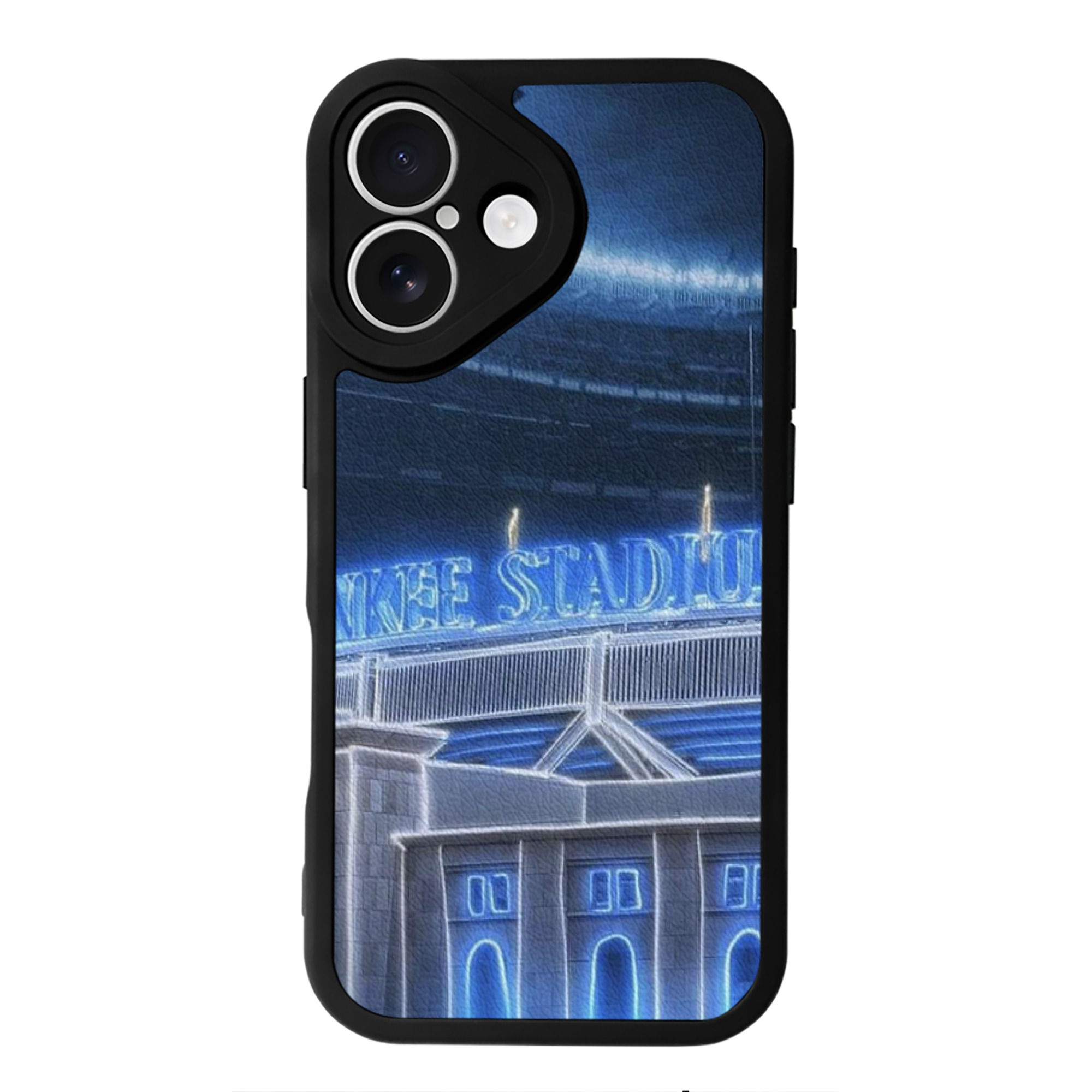 New York Yankees 328 IPhone 16 Silicone Leather Case – UV Print, Lambskin Texture – Perfect Fit, Wireless Charging Compatible, Scratch Resistant, Precise Cutouts – Stylish Protection For IPhone 16